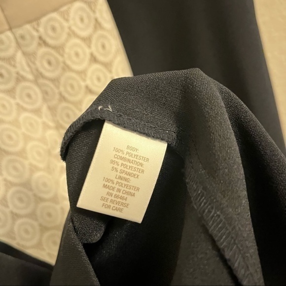 COPY - Colorblock Lace Inset Sheath Dress - Picture 4 of 5